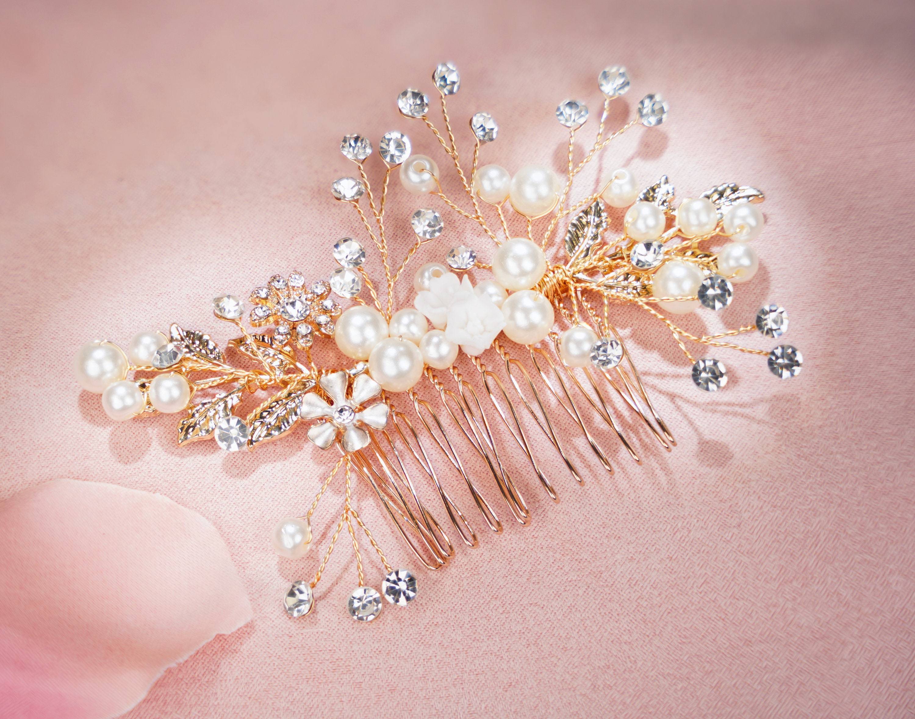 Bridal Hair comb-Deborah