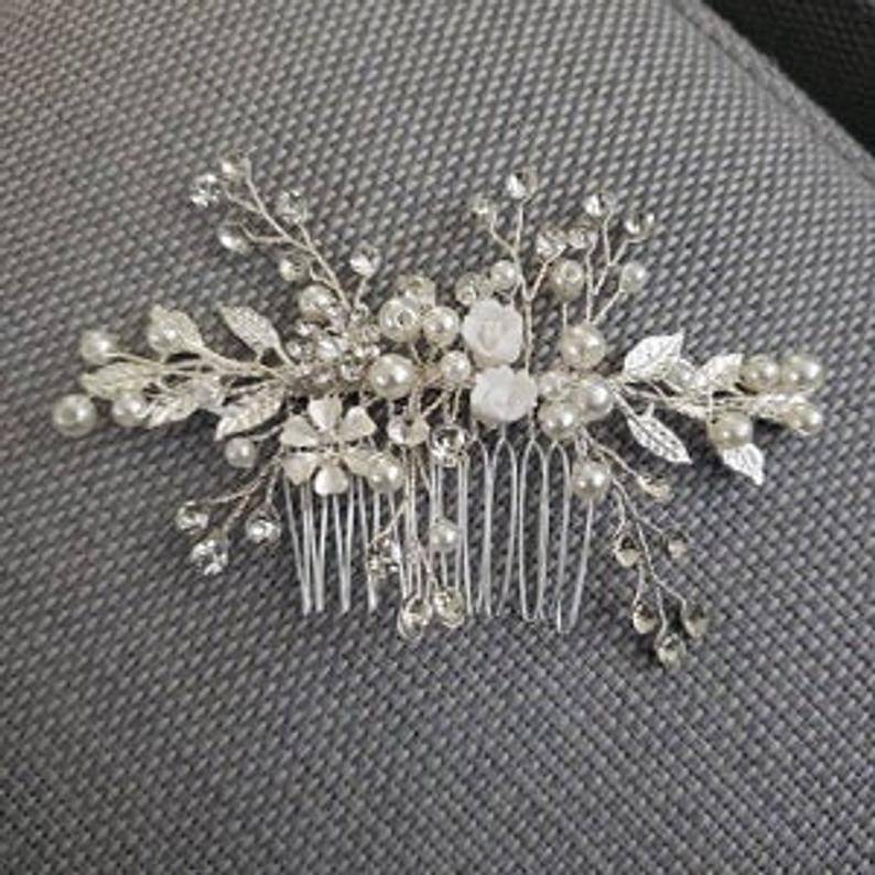 Bridal Hair comb-Deborah