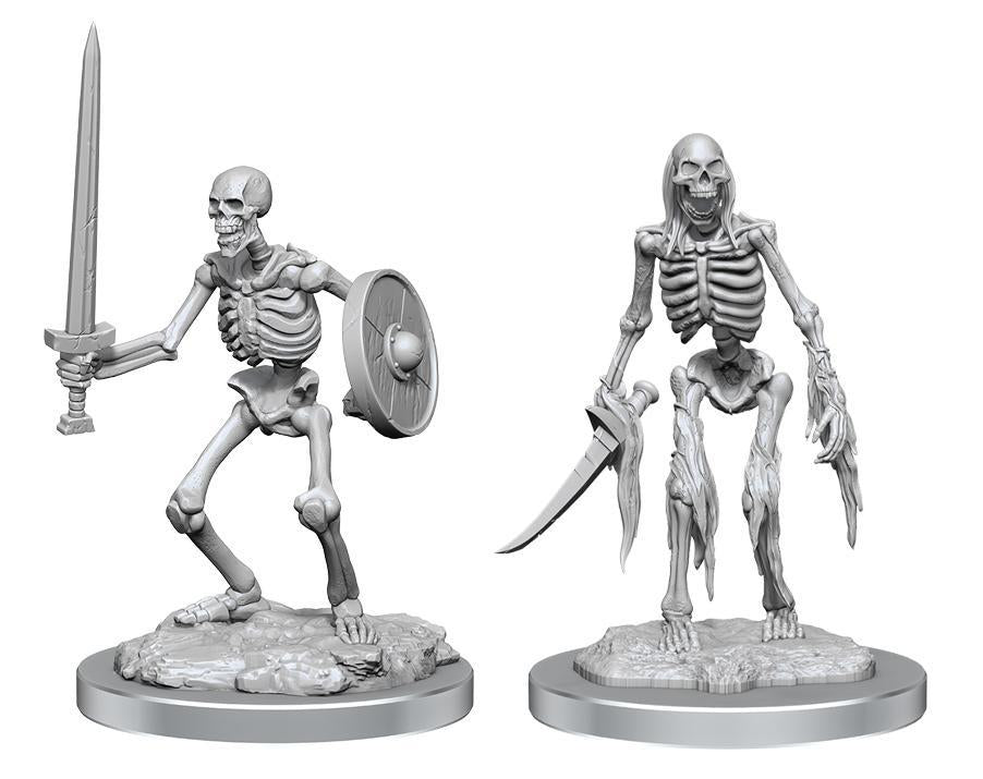 D&D WizKids Deep Cuts Miniatures: Skeletons - Unpainted