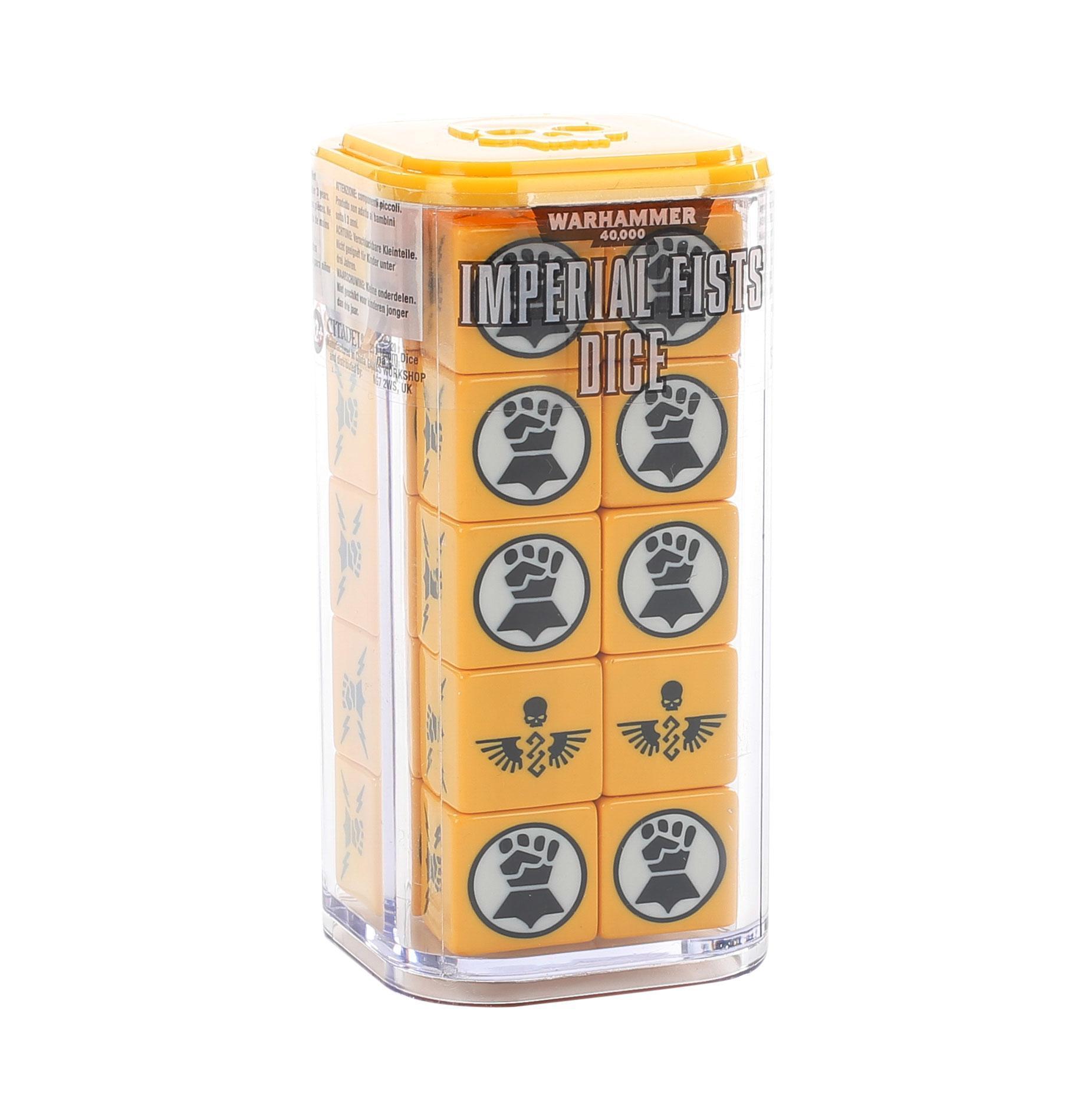 Games Workshop: Warhammer 40,000 - Imperial Fists Dice Set (86-88)