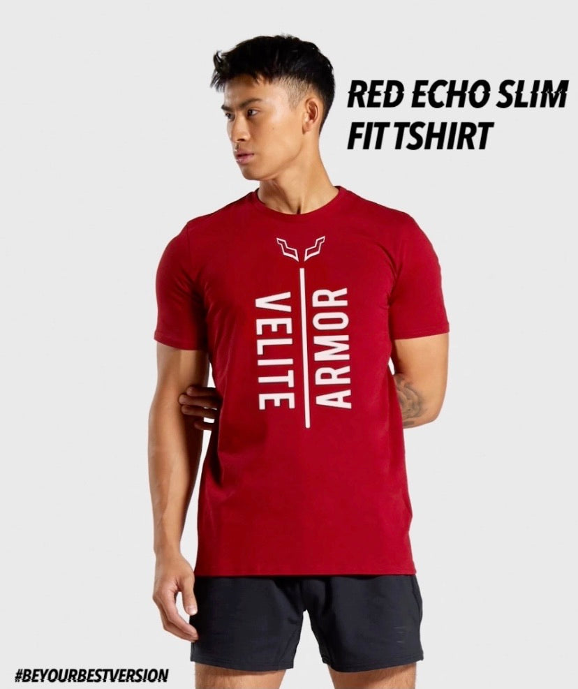 Red Echo Slim Fit Tshirt