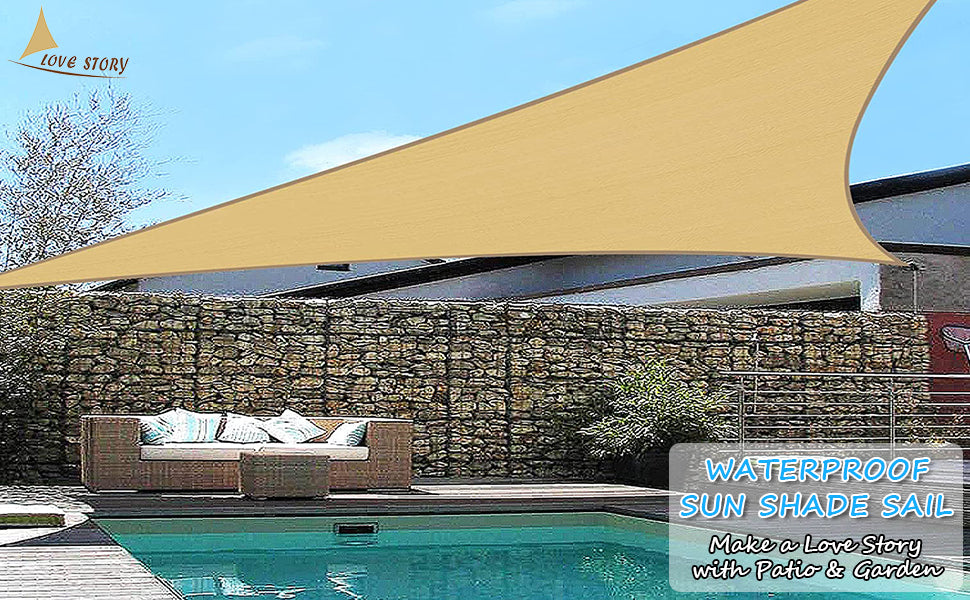 LOVE STORY Waterproof Sun Sail