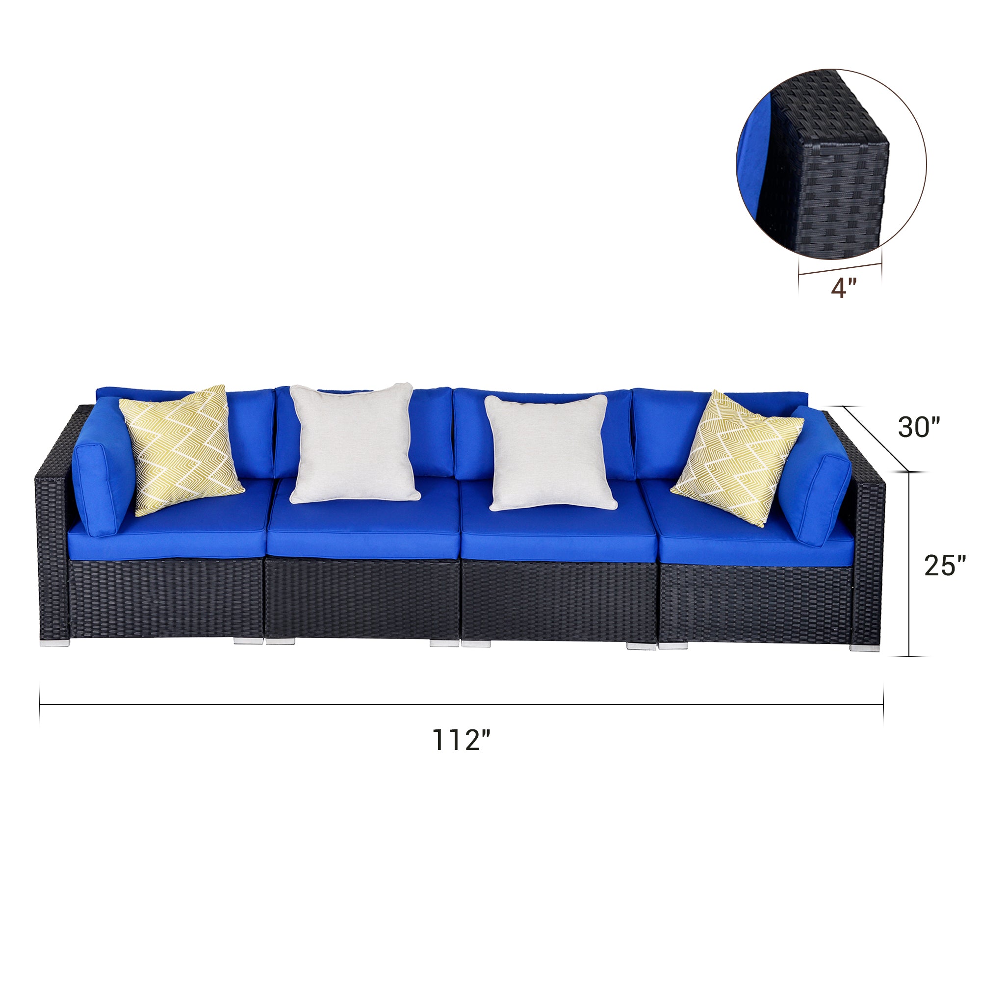 4 Piece Sectional Set