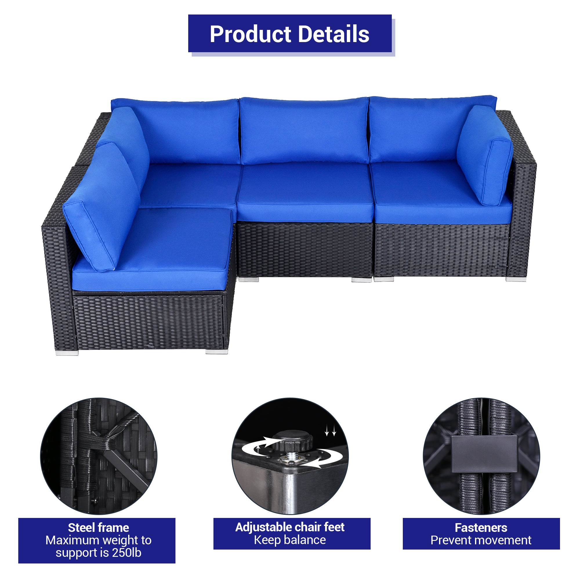 4 Piece Sectional Set