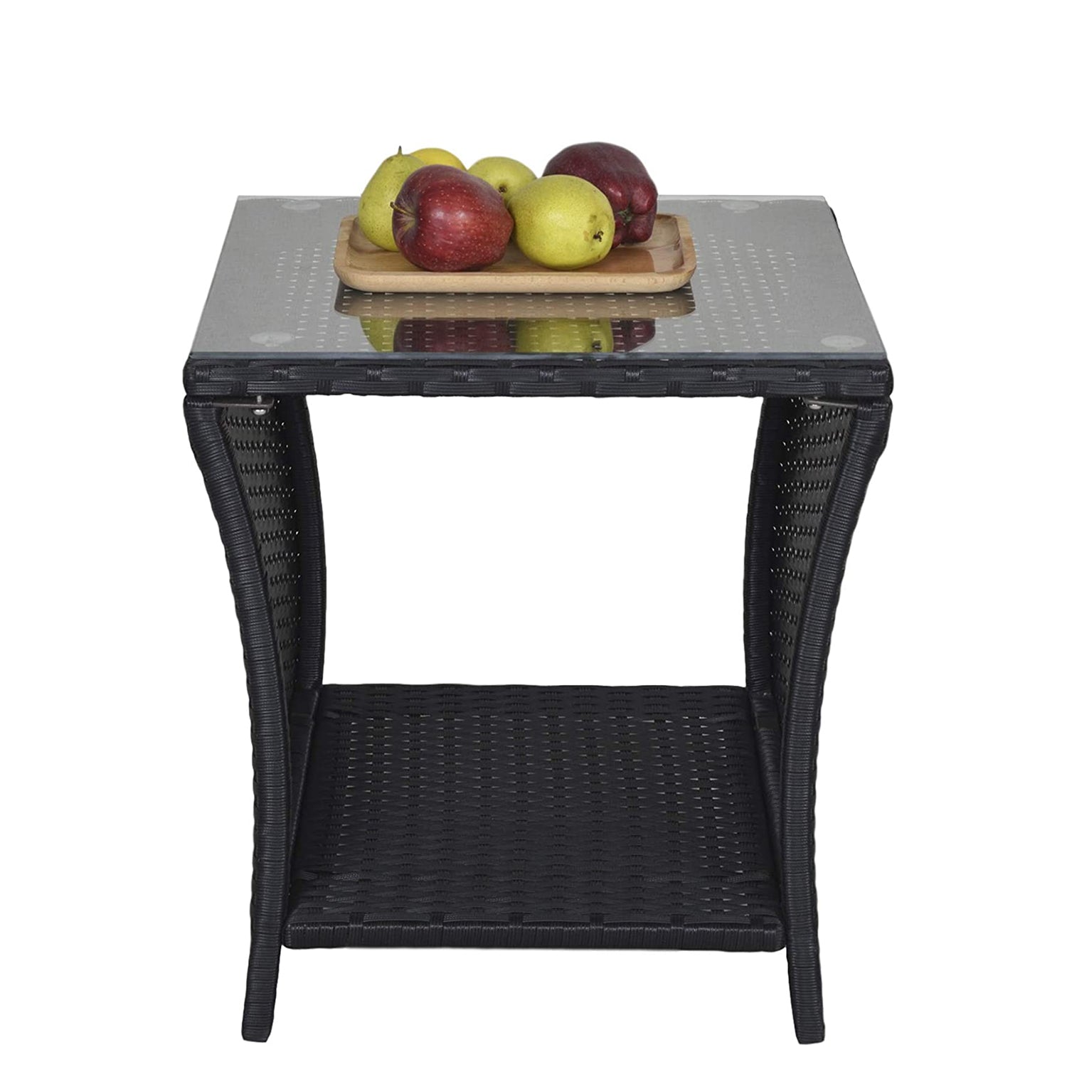 Black Square Side Conversation Table