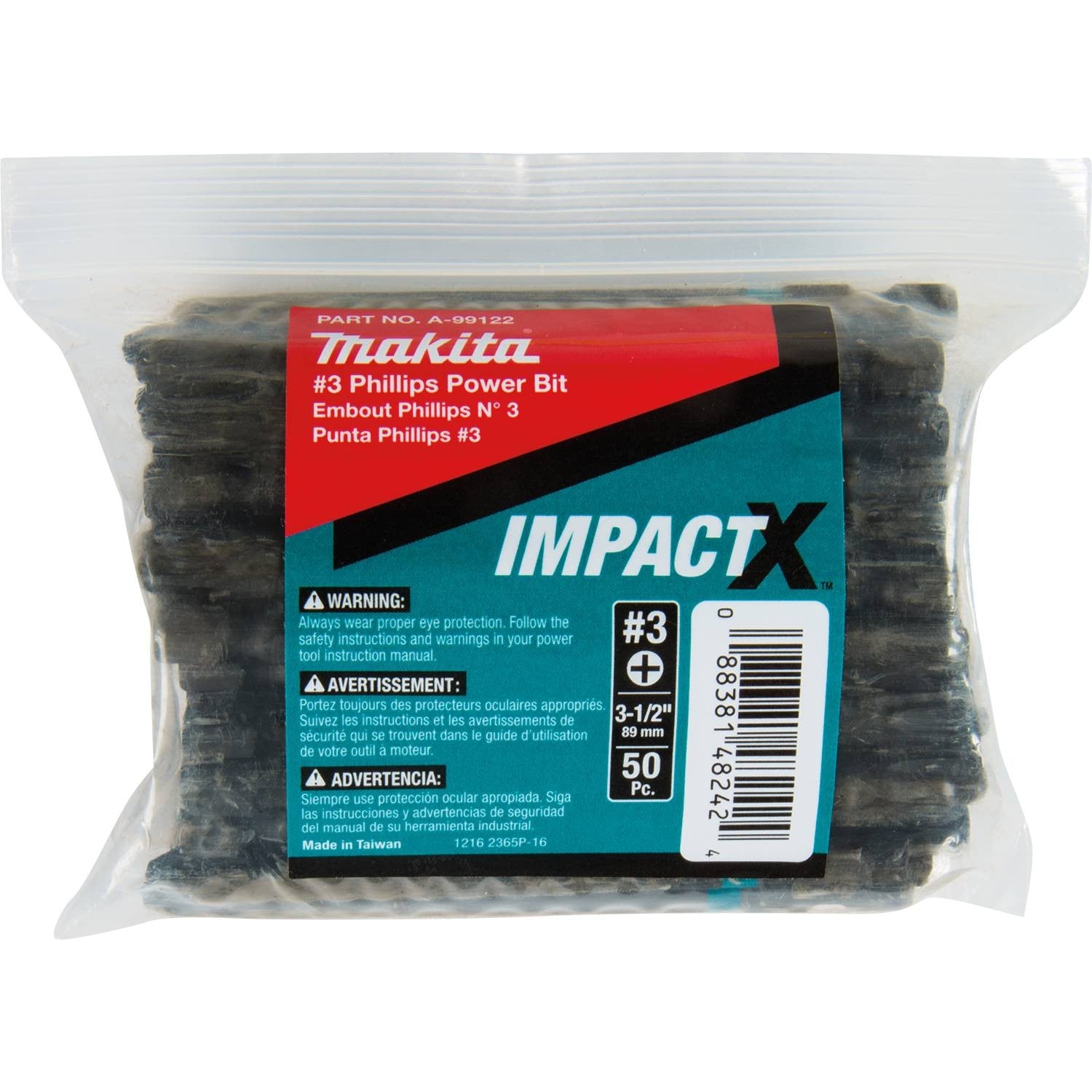 Makita A-99122 ImpactX  #3 Phillips 3-1/2