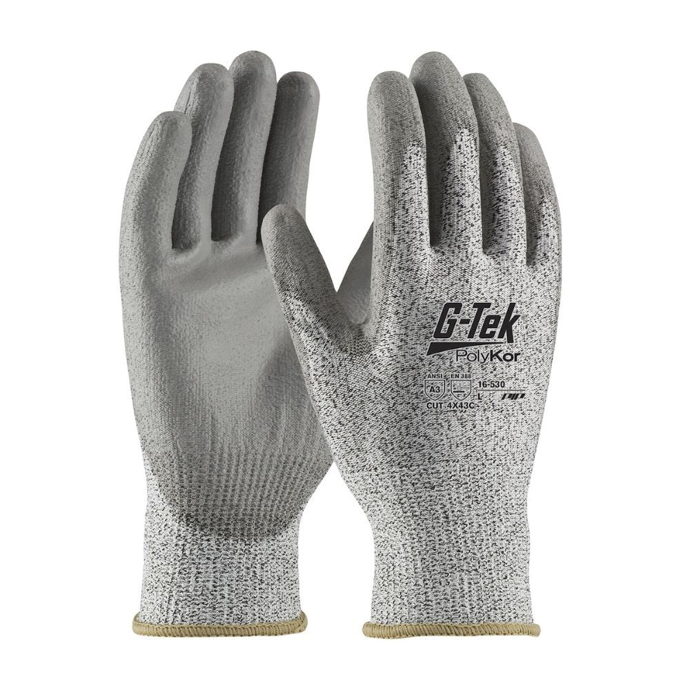 PIP Industrial Products 16-530/L Large Gloves ANSI Cut Level 3, G-Tek PolyKor