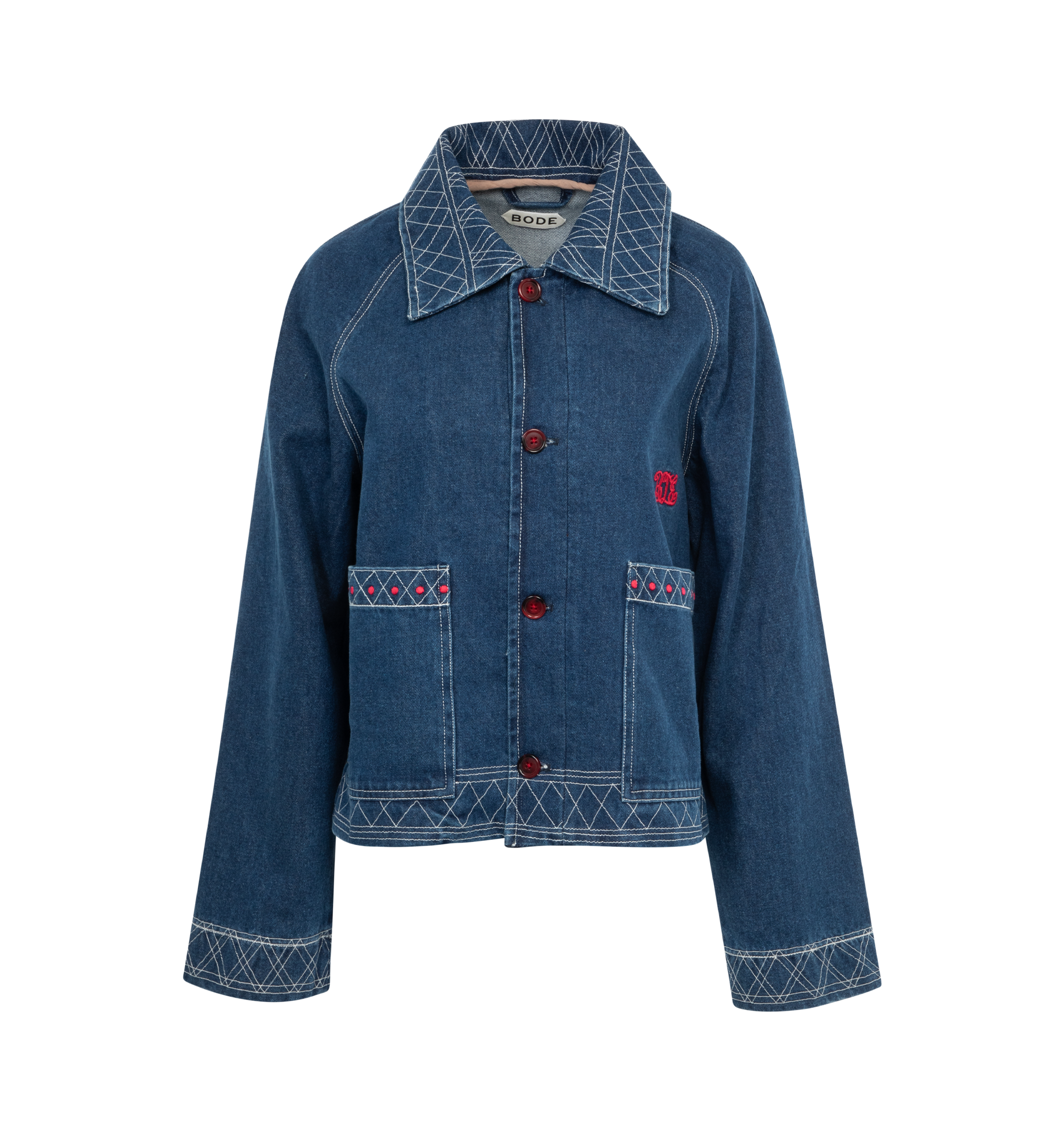 EMBROIDERED DENIM JACKET (WOMENS)