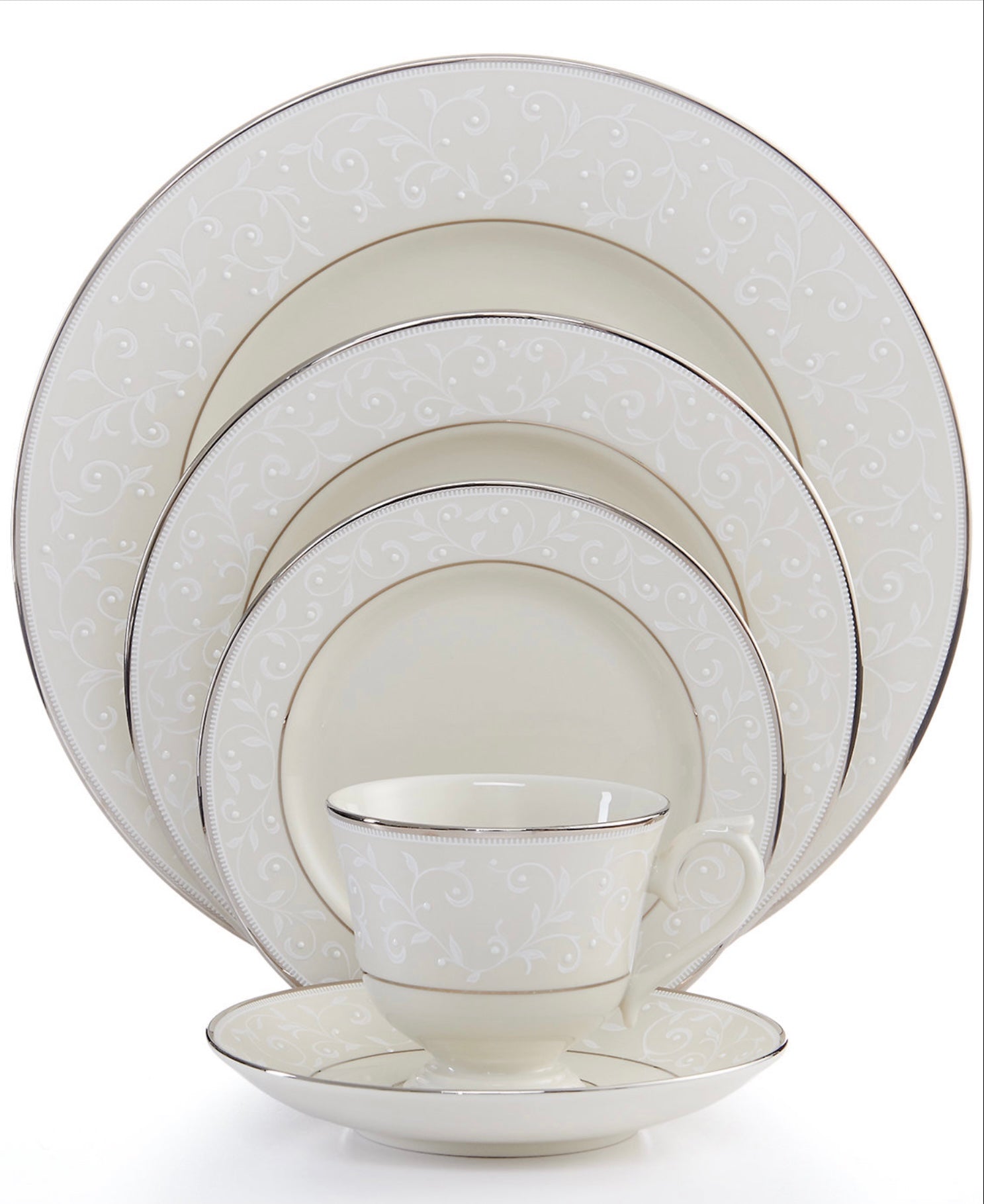 Lenox Pearl Innocence 5 Piece Place Setting