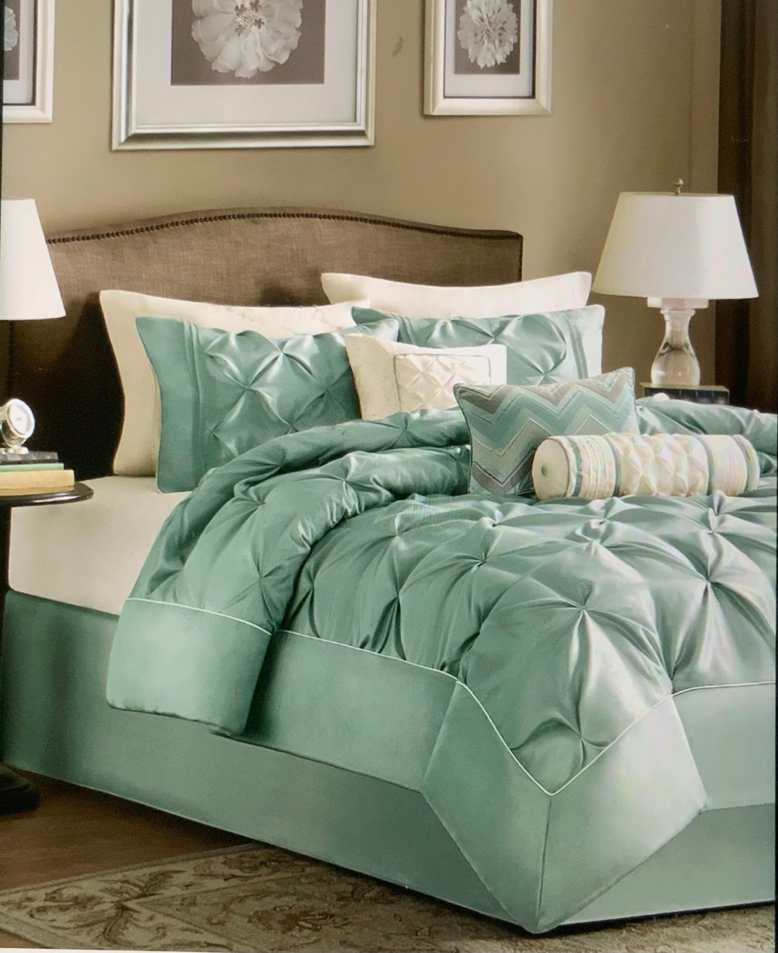 Madison Park Essentials Laurel 7-Pc. Full Comforter Set, Seafoam