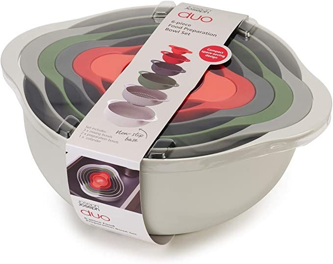 Joseph Joseph Duo 6-Piece Food Preparation Bowl Set