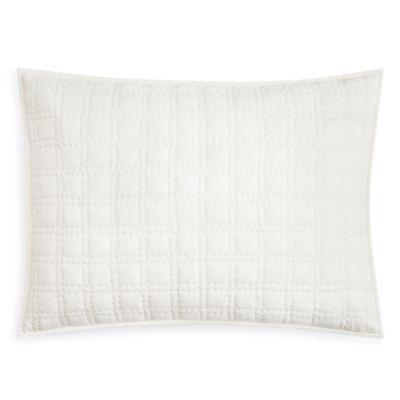 Oake Jersey Quilted Pillowshams, Ivory