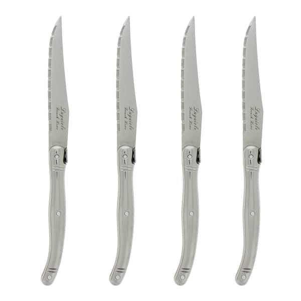 French Home Laguiole Stainless Steel Steak Knives, Set of 4