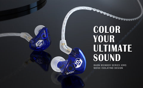 basn in ear monitor headphone for musician singer drummer shure iem westone earphone KZ in ear sennheiser custom in ear factory and manufacturer OEM ODM supplier