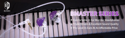 basn bmaster in ear monitors for musicians basn in ear monitor headphone for musician singer drummer shure iem westone earphone KZ in ear sennheiser custom in ear factory and manufacturer OEM ODM supplier