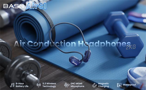 BASN AirS1 Open Ear Bluetooth 5.3 Air Conduction Headphones basn in ear monitor headphone for musician singer drummer shure iem westone earphone KZ in ear sennheiser custom in ear factory and manufacturer OEM ODM supplier and agent