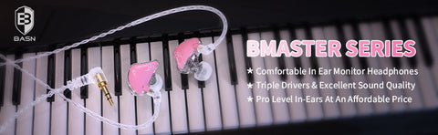 basn bmaster in ear monitors for musicians basn in ear monitor headphone for musician singer drummer shure iem westone earphone KZ in ear sennheiser custom in ear factory and manufacturer OEM ODM supplier