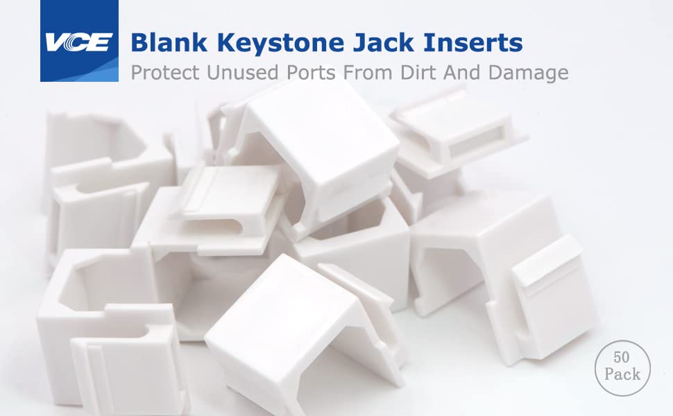 blank keystone jack inserts