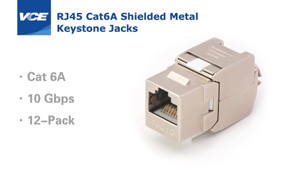Shielded Metal Keystone Jacks