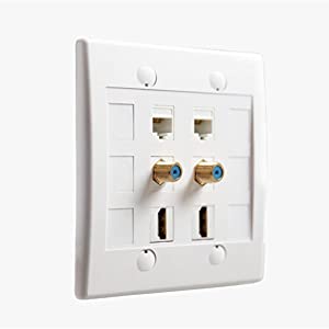 Keystone Jack Inserts for Wallplate