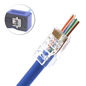 RJ45 Pass Through Modular Plugs