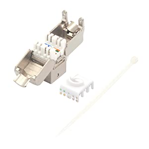 RJ45 Cat6A Shielded Metal Keystone Jacks