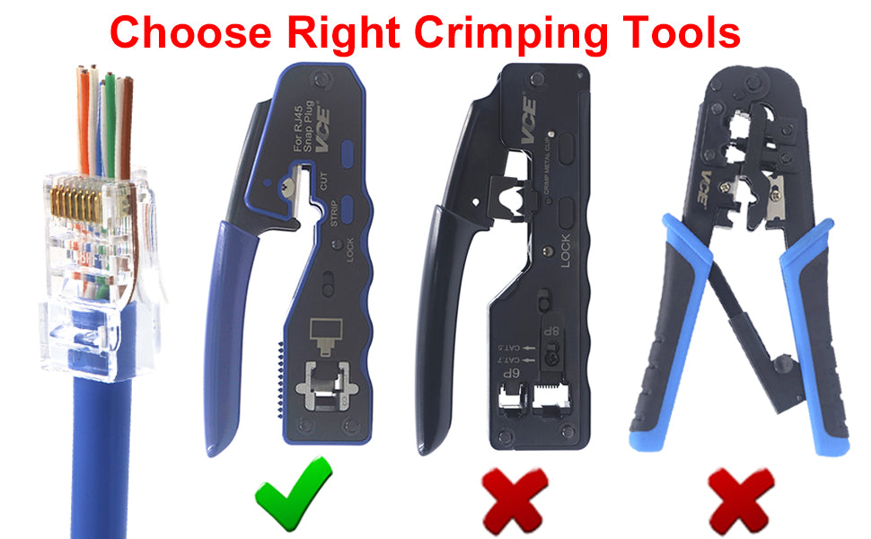 RJ45 Pass Through Modular Plugs