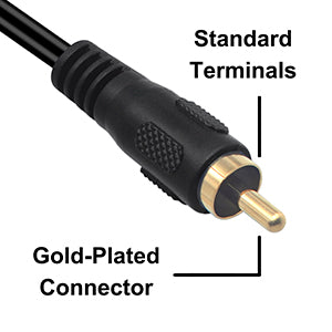 RCA MALE TO DUAL FEMALE ADAPTER