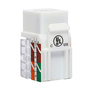 Cat6 RJ45 90-Degree Keystone Jack
