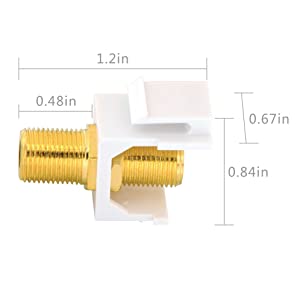 RG6 Coaxial Keystone Jack Insert