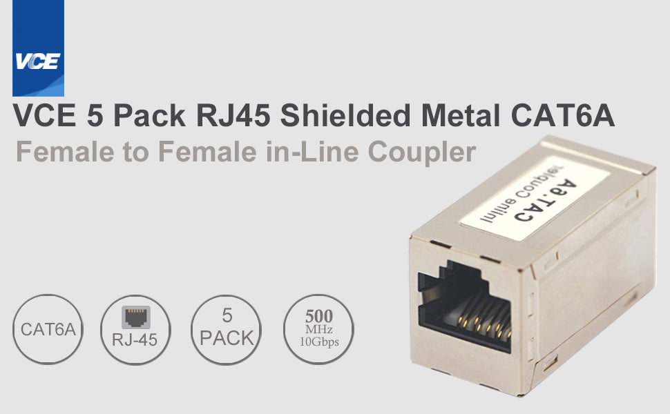RJ45 Shielded Female to Female Coupler