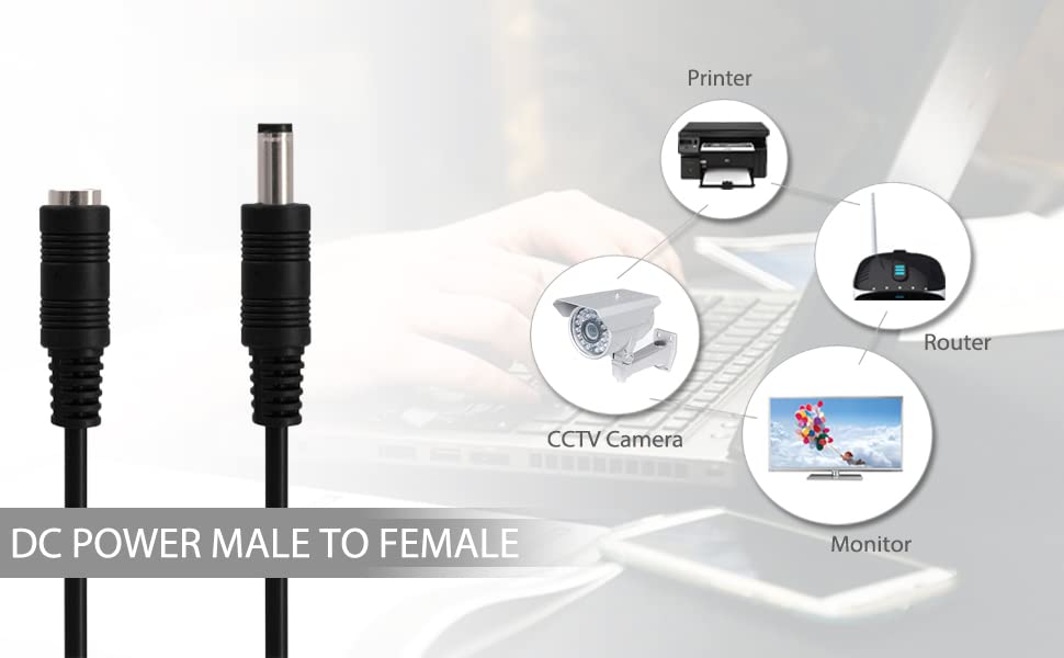 Male to Female Extension Cable