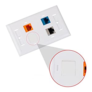 Keystone Jack Inserts for Wallplate