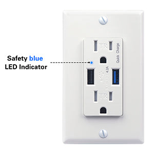 Quick Charge USB Wall Outlet