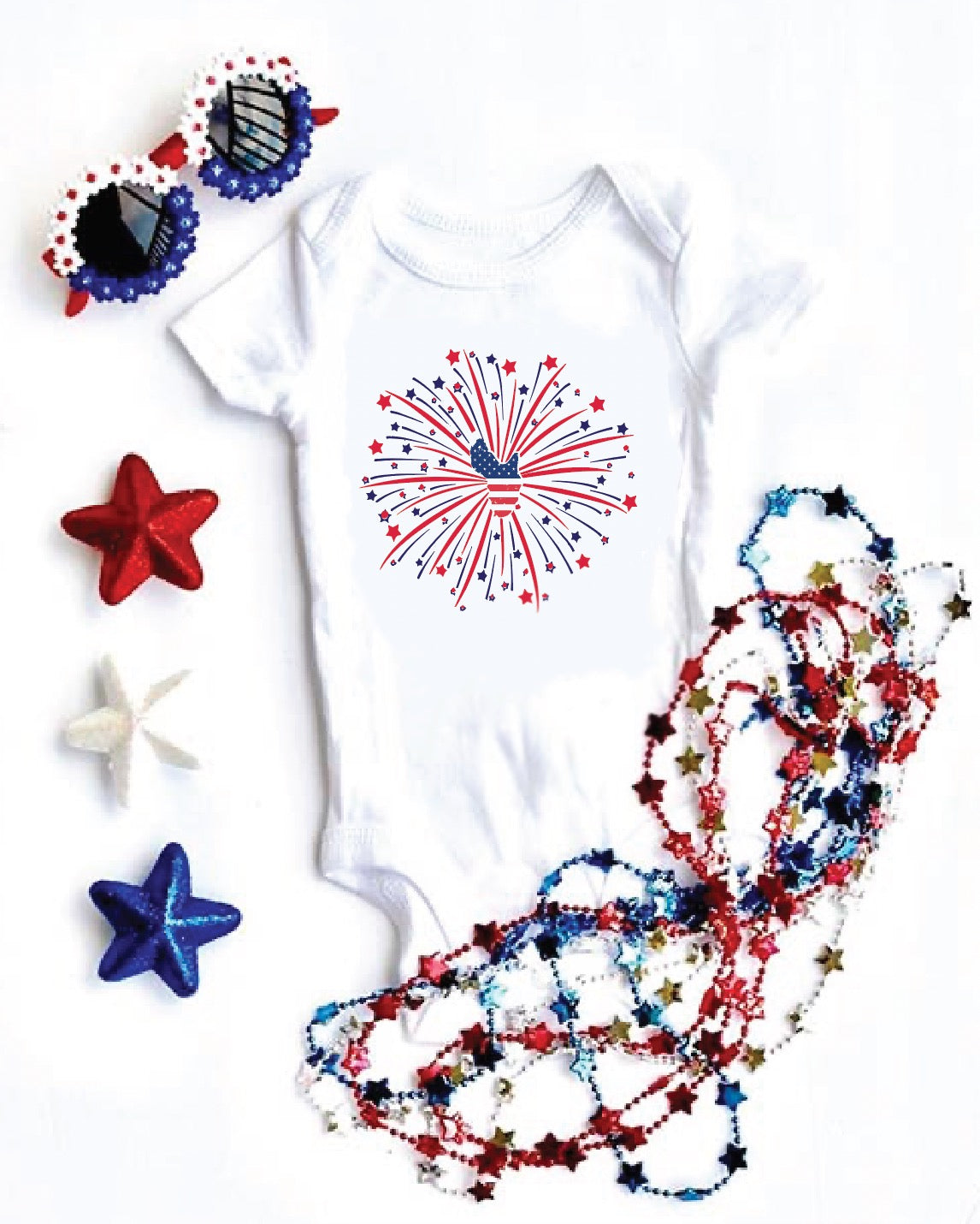 HL fireworks onesie