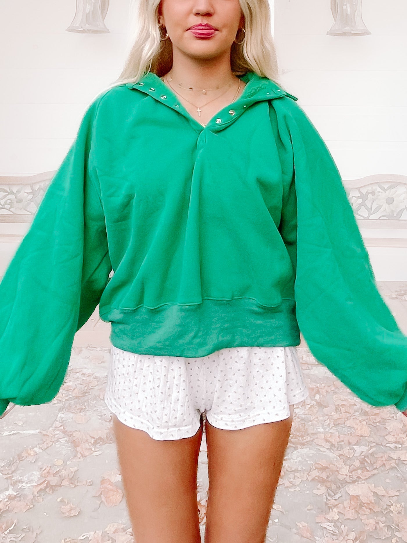 Brynn Pullover Top | Green