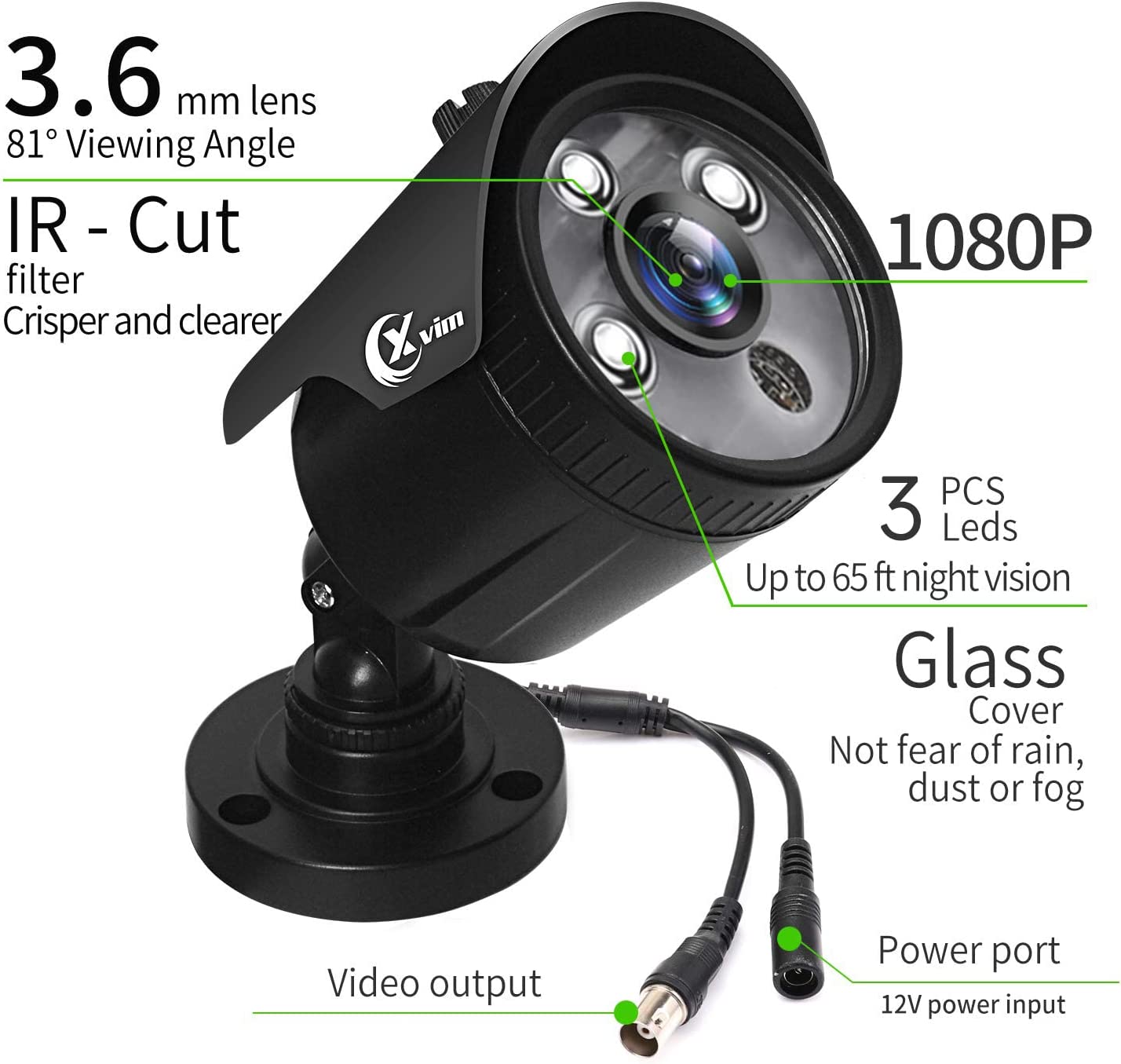 Xvim Wireless Camera XVIM 8CH 1080P Night Vision Outdoor CCTV