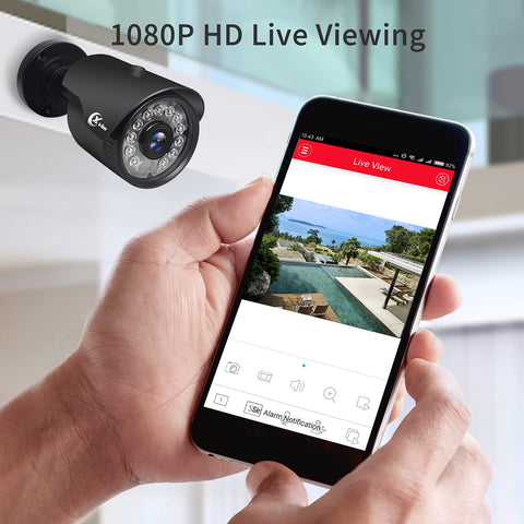 XVIM 8CH 720P Home Security Camera System HDMI Outdoor Night Vision CCTV DVR 1TB 