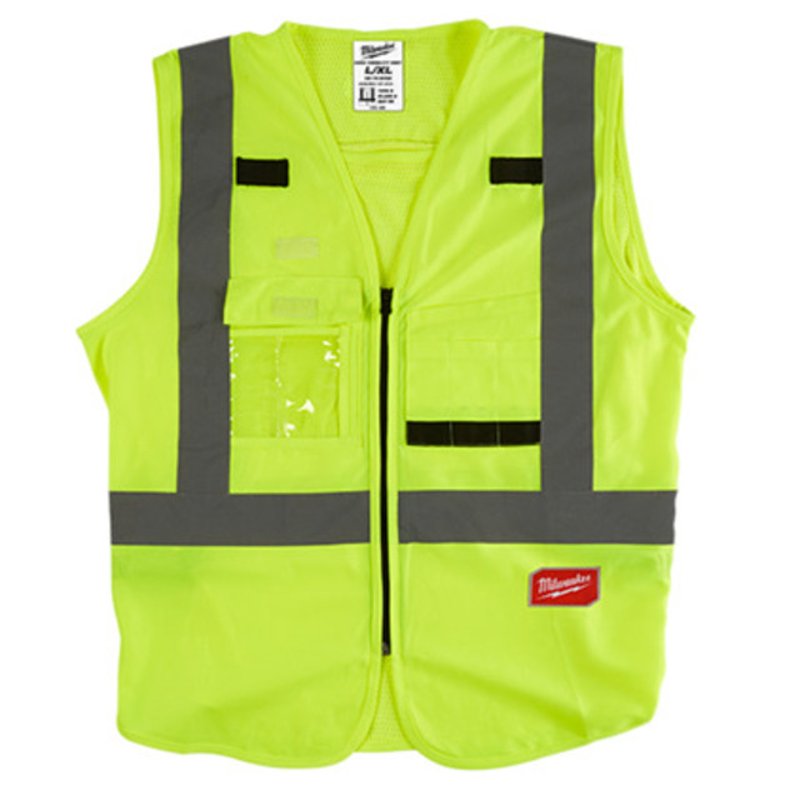 High Visibility Yellow Safety Vest - S/M By Milwaukee 48-73-5021