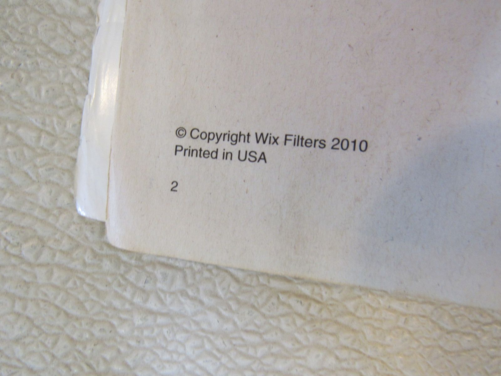 Wix Filters 2010 Application Catalog Heavy Duty Trucks Buses Automotive 99500 -- Used