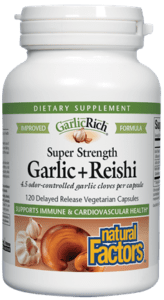 Super Strength Garlic + Reishi, 120 vcap