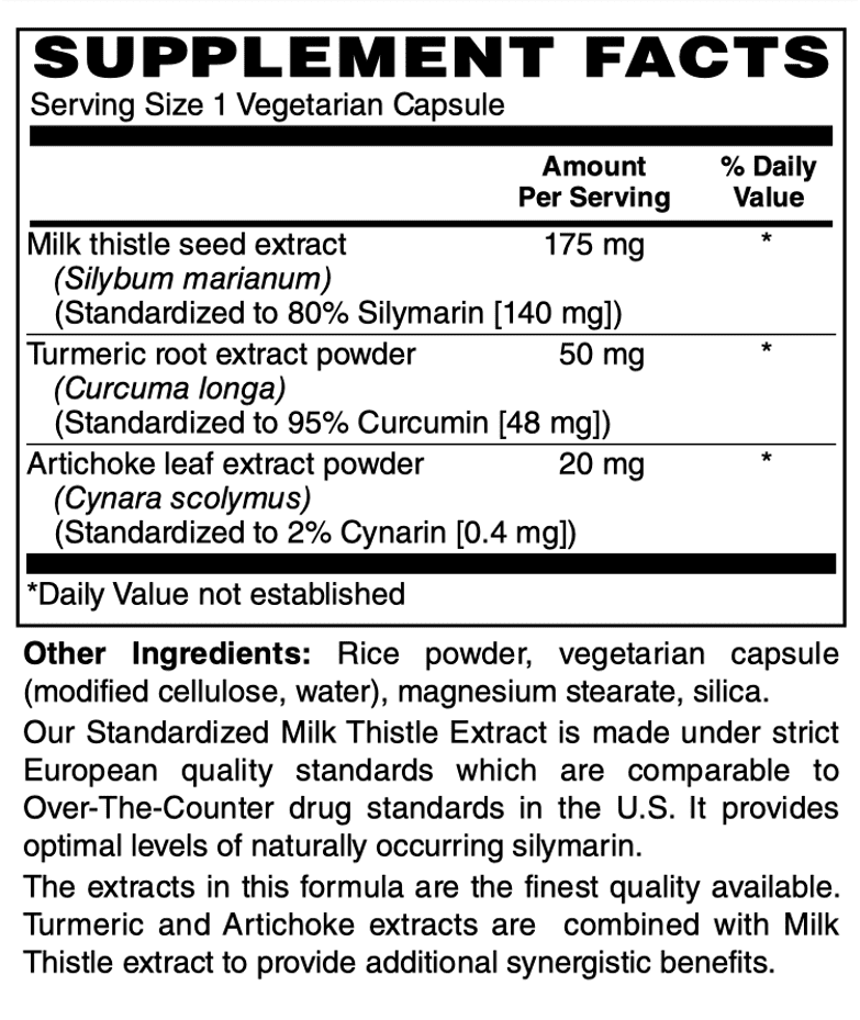 Milk Thistle Plus 175 mg,  vcaps