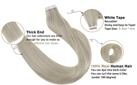 remy glue in hair extensions