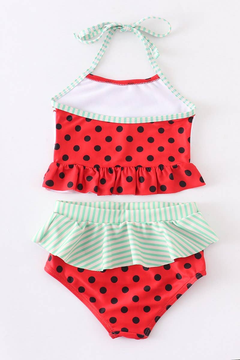 Girls Two Piece Watermelon Swimsuit