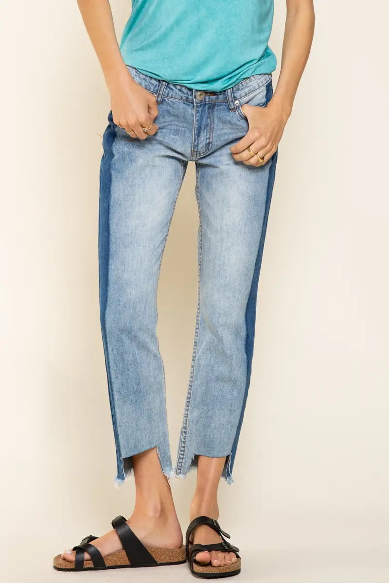 Unbalanced Denim Jeans