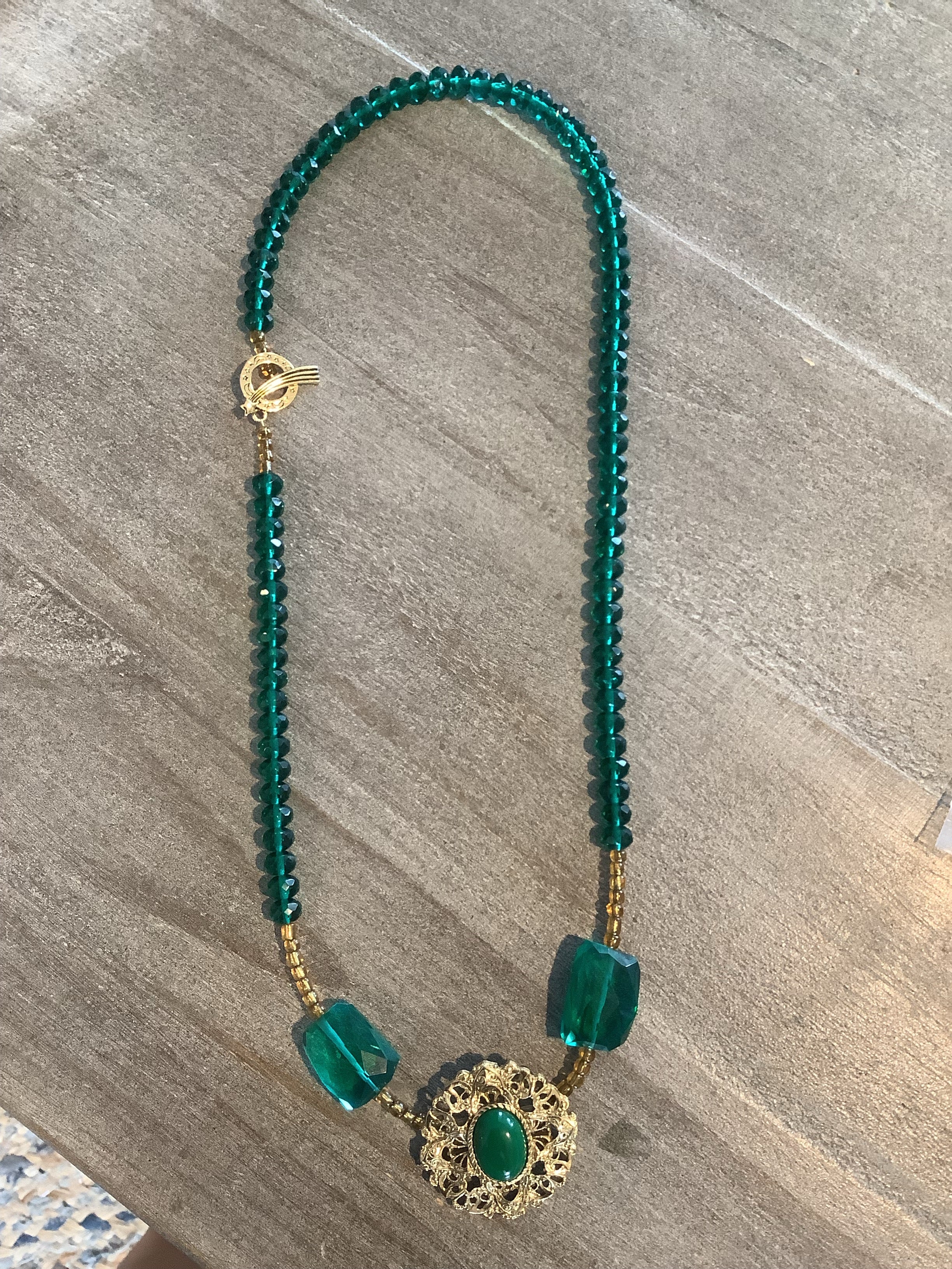 Green Pendant Necklace