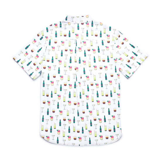 White Cocktail Short Sleeve