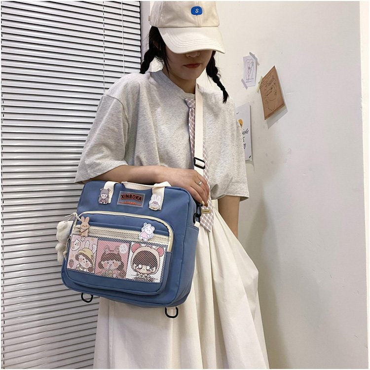 Gothslove Cute Backpacks For Women Nylon Kawaii Backpack Shoulder Bag Japanese Casual Student Schoolbag Bookbags