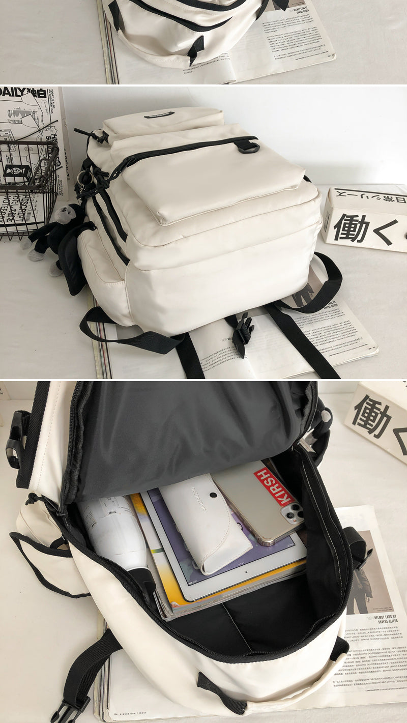 Www.elitedesignerbags.com Aesthetic Waterproof Backpacks For Women Black Backpack  Highschool Backpack for Colleges Student Bookbags