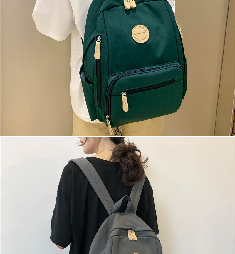 Gothslove Waterproof Nylon Backpack for Women Travel Backpacks Schoolbag for Teens Girls Multi-pocket Bookbags